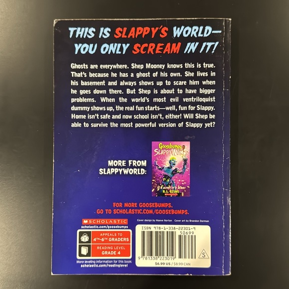 Goosebumps Slappyworld #6: The Ghost of Slappy by R.L. Stine - Paperback Novel - Picture 2 of 10